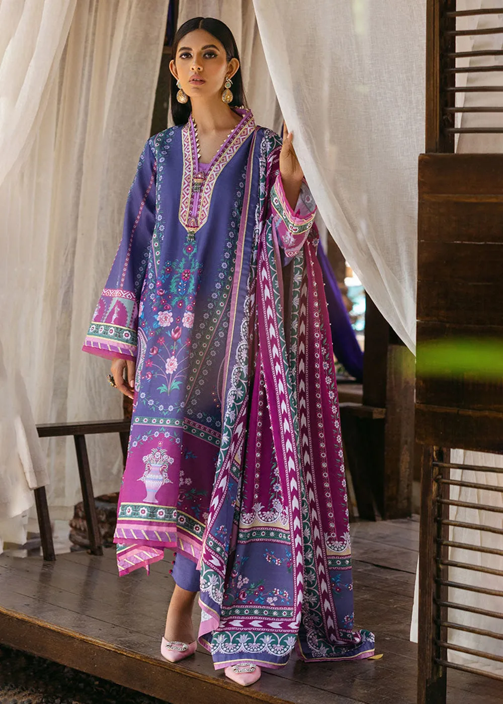 Nirvana Unstitched Silk Edit '24 by Mushq | Indigo