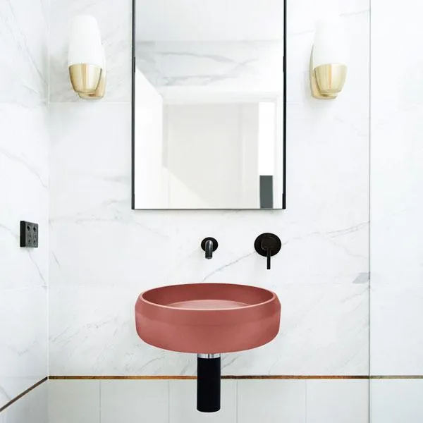 Nood Co Prism Basin Circle Wall Hung - 14 Colours