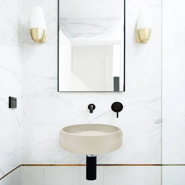 Nood Co Prism Basin Circle Wall Hung - 14 Colours