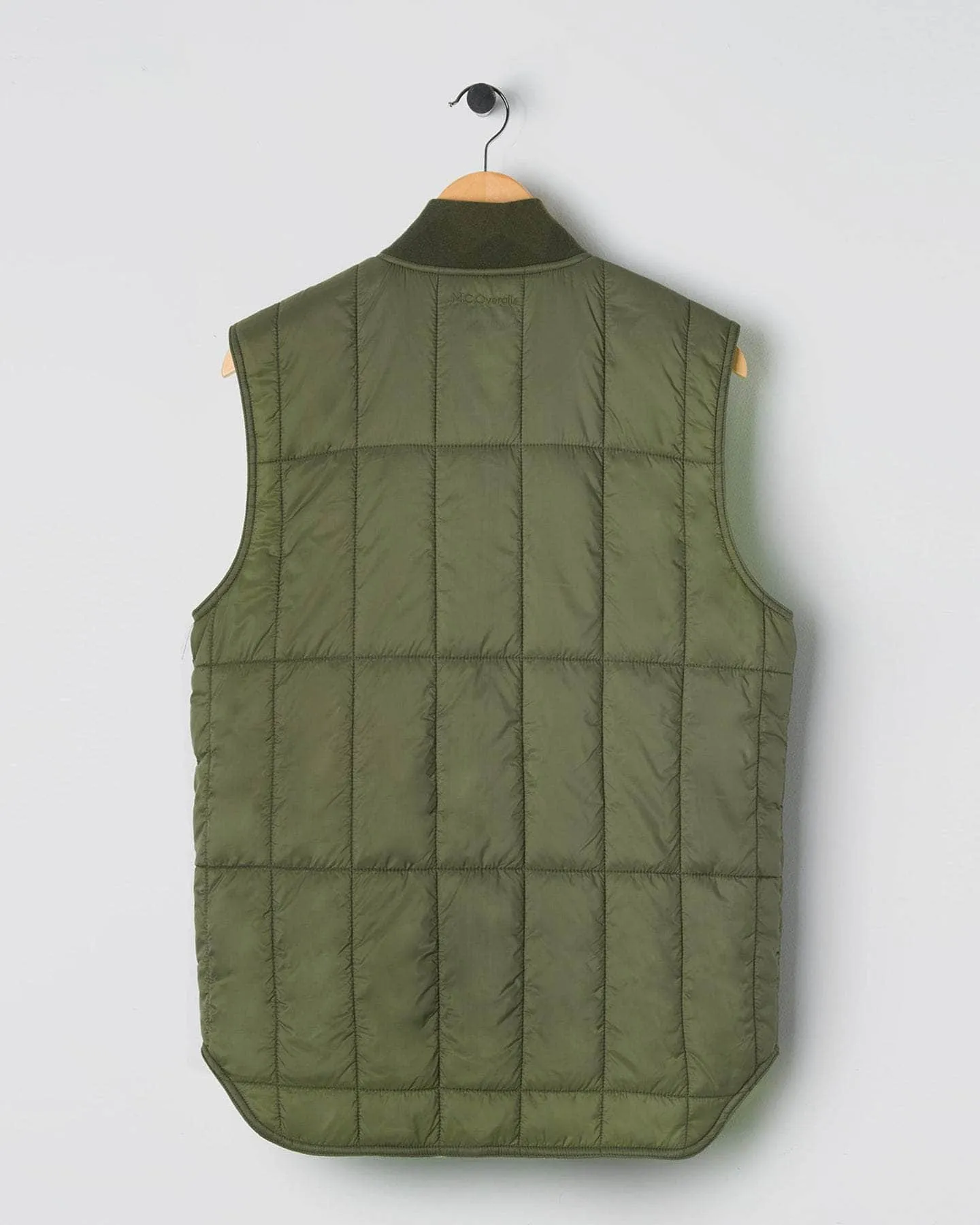 Padded Zip Vest Olive