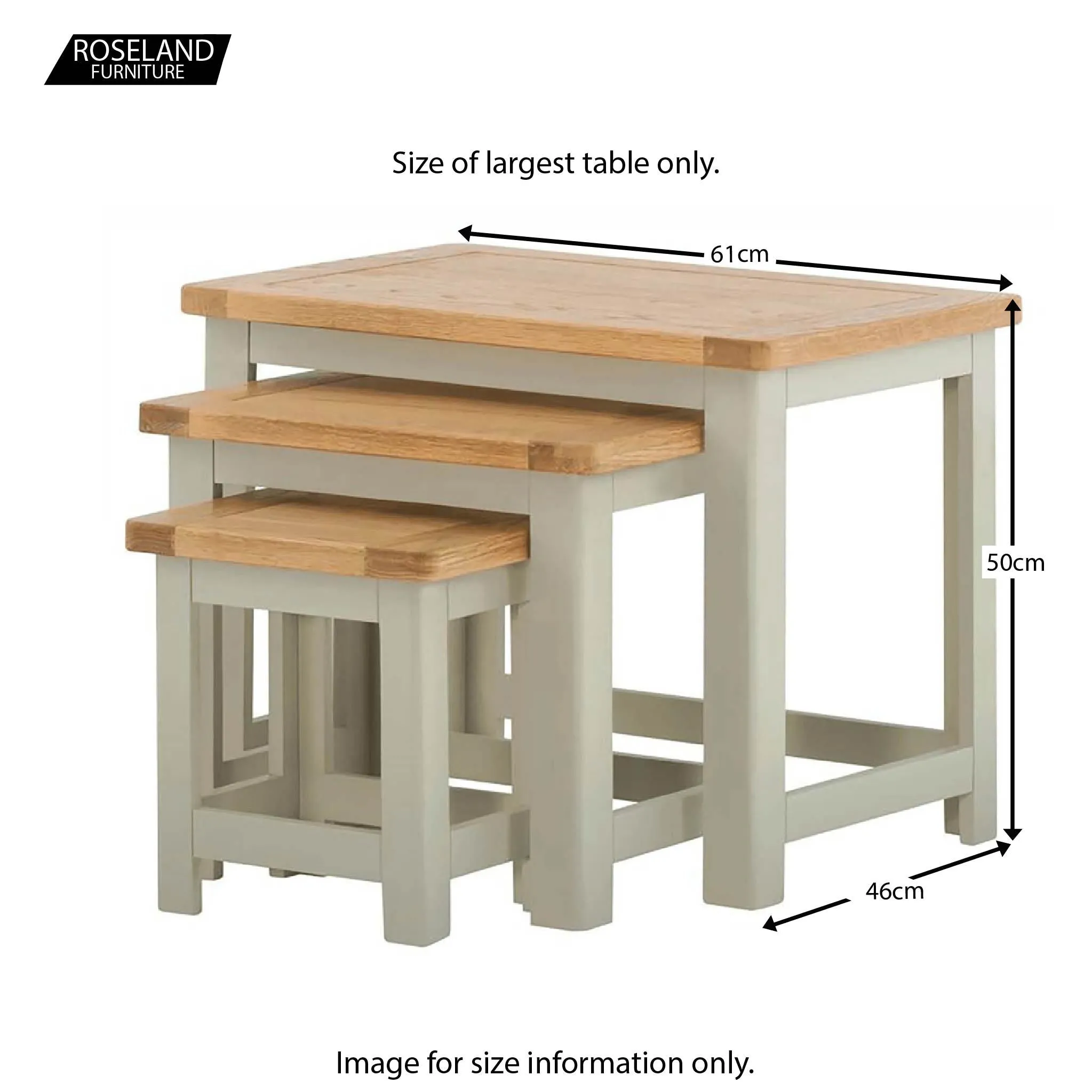 Padstow Grey Nest of Tables