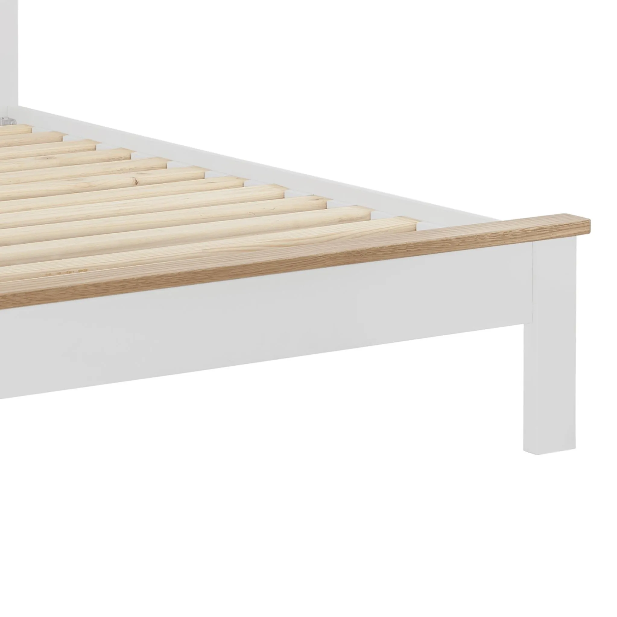 Padstow White 4'6" Bed