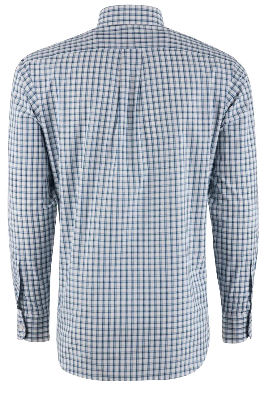 Pinto Ranch YY Collection Classic Sport Shirt - Teal Check