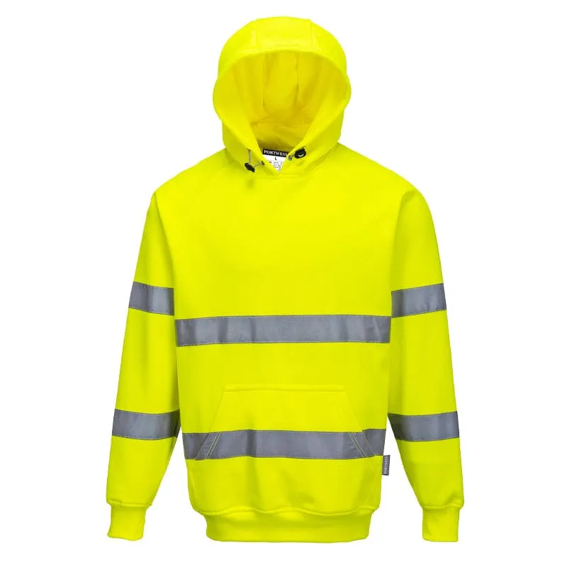 Portwest Hi Vis Hooded Sweatshirt B304