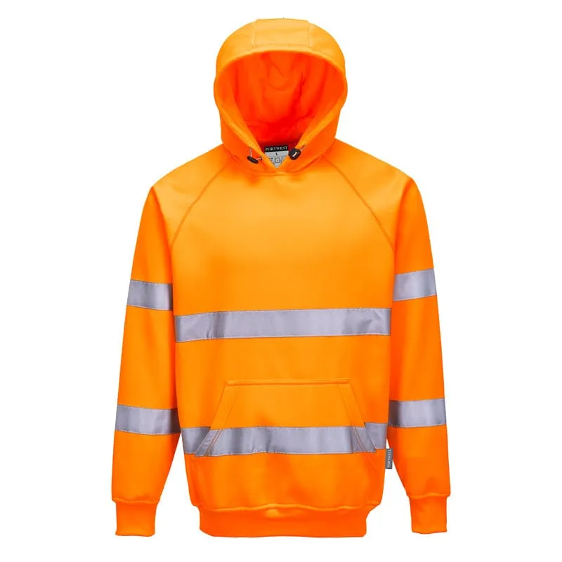 Portwest Hi Vis Hooded Sweatshirt B304