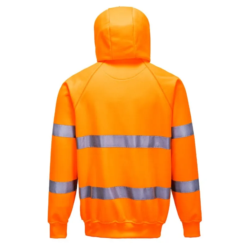 Portwest Hi Vis Hooded Sweatshirt B304