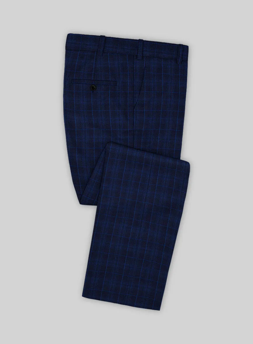 Reda Jagur Blue Checks Wool Suit