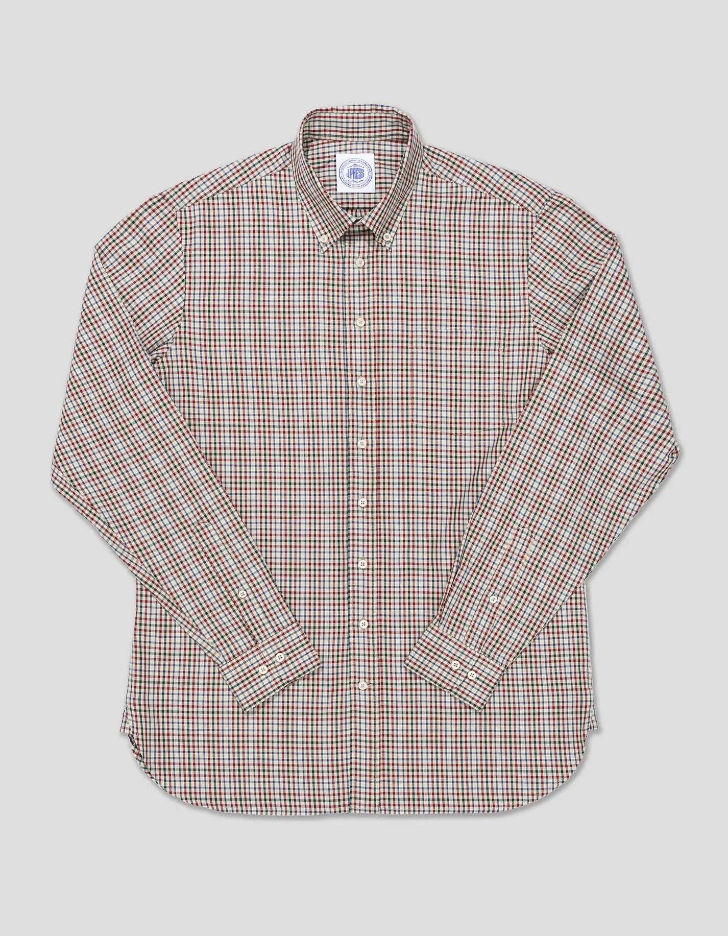 RED/NAVY/GREEN CHECK SPORT SHIRT