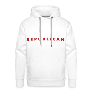 Republican Men’s Premium Hoodie (Red Letters)