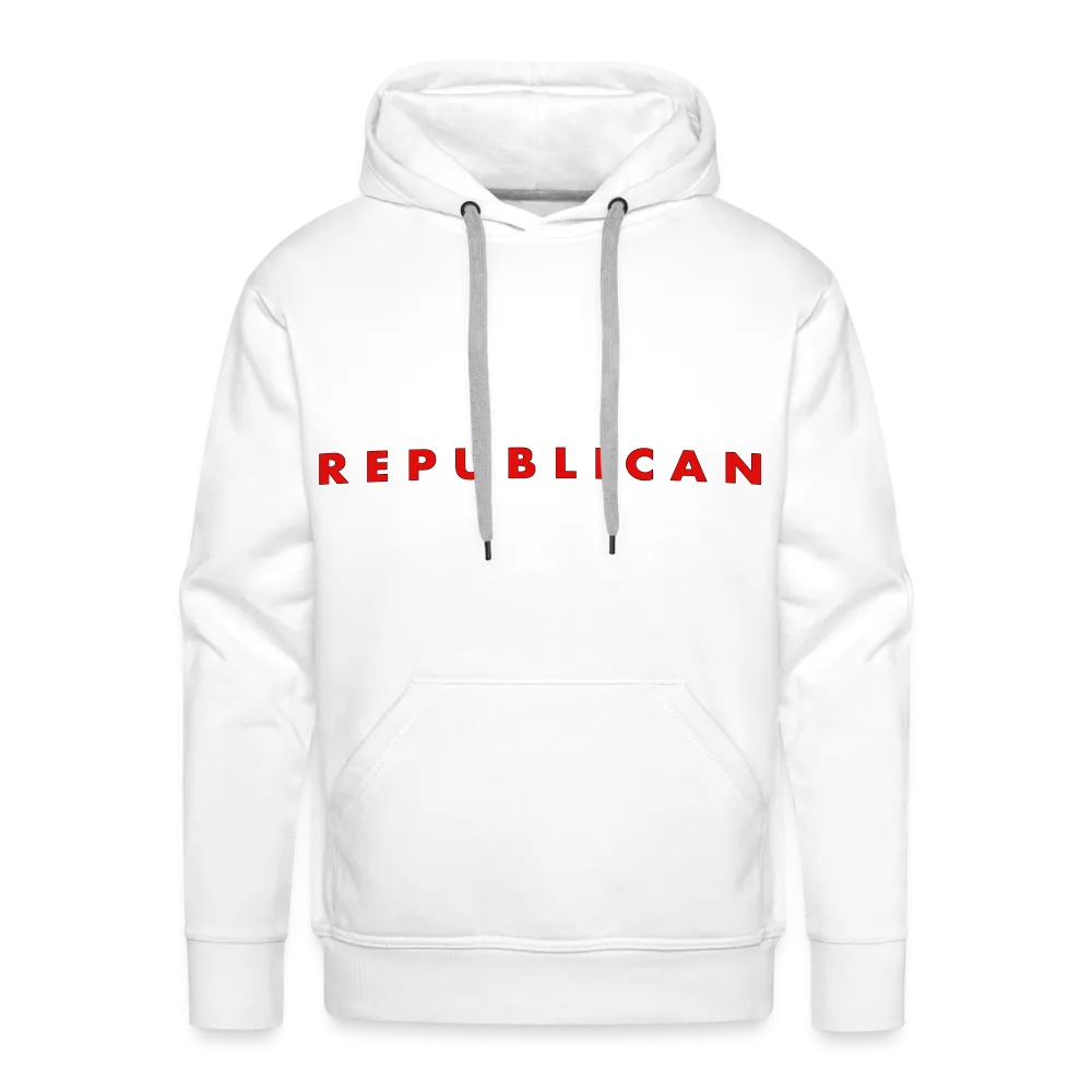 Republican Men’s Premium Hoodie (Red Letters)