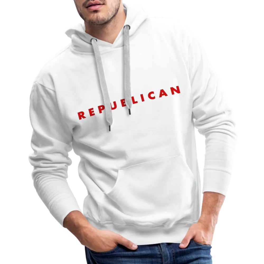 Republican Men’s Premium Hoodie (Red Letters)