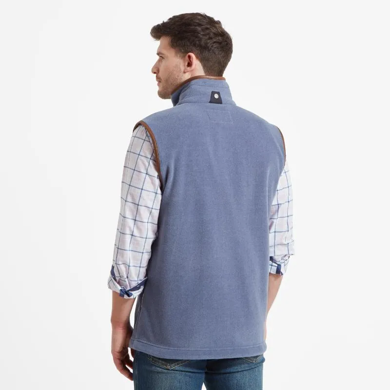 Schoffel Oakham Fleece Gilet - Stone Blue