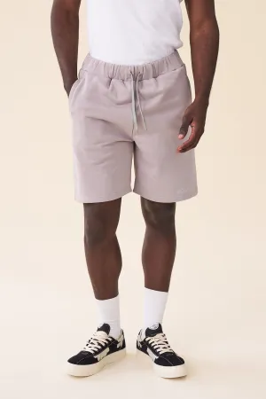 SCRIPT JOGGER SHORTS - MID GREY