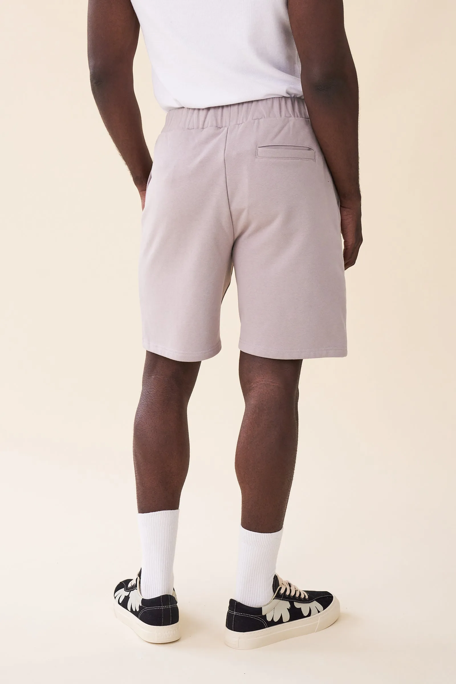 SCRIPT JOGGER SHORTS - MID GREY