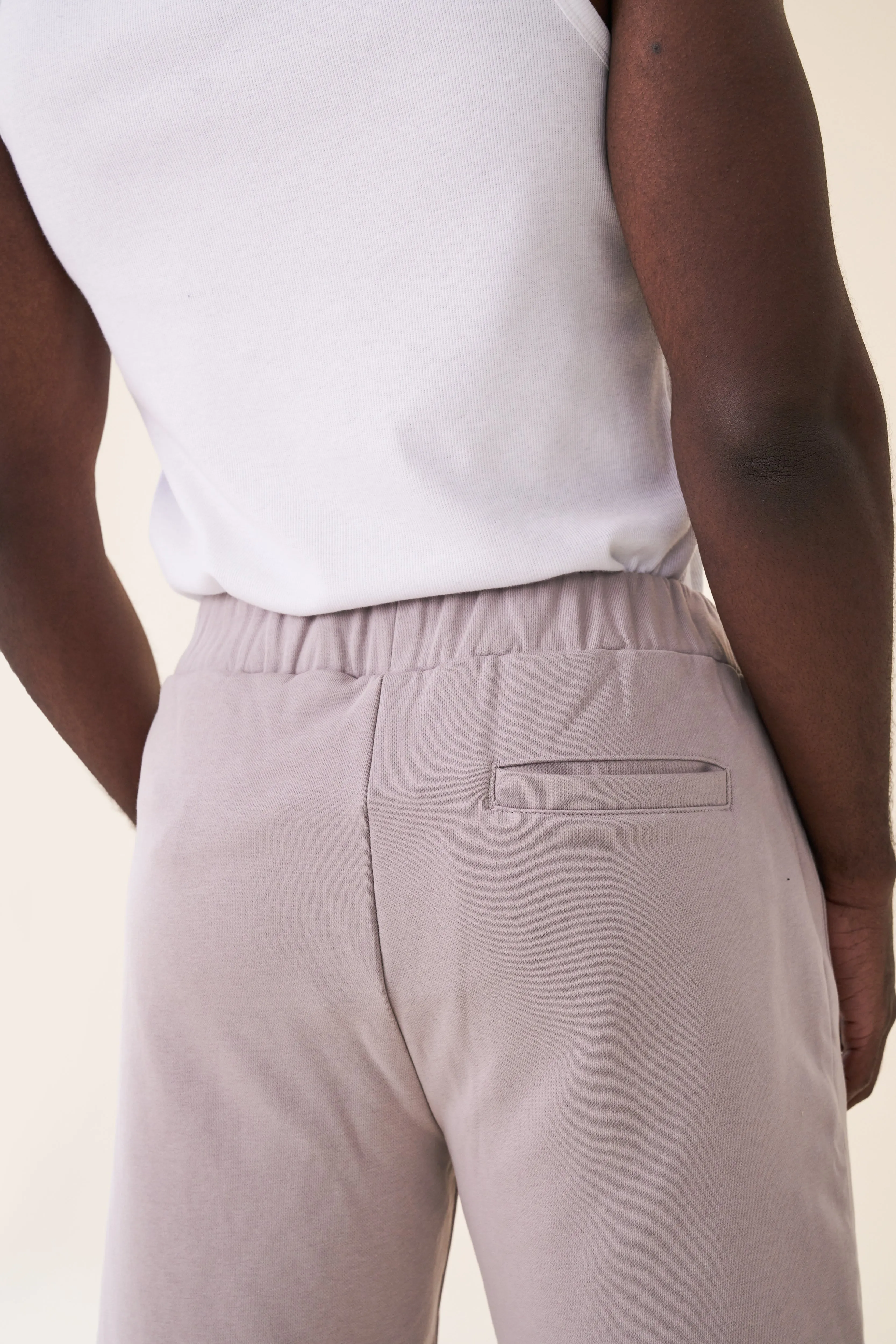 SCRIPT JOGGER SHORTS - MID GREY