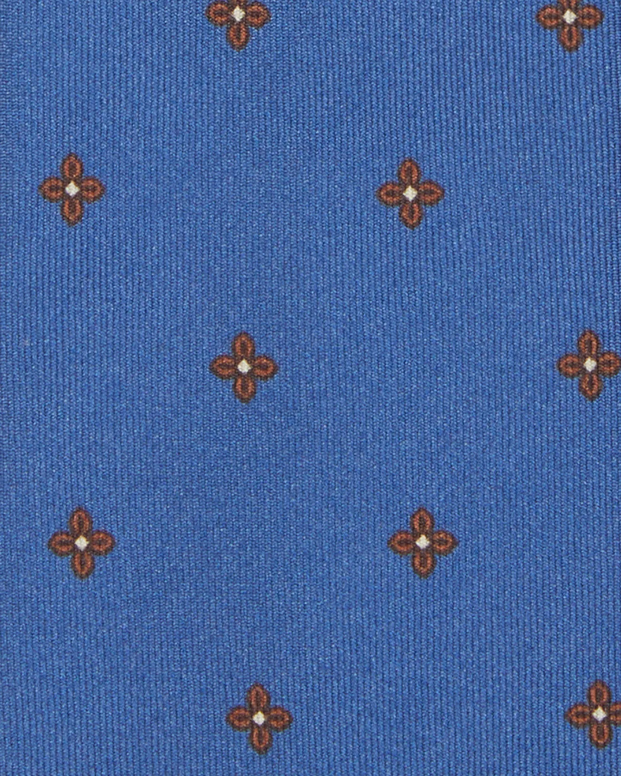 Silk Print Tie in Blue/Barn Flower