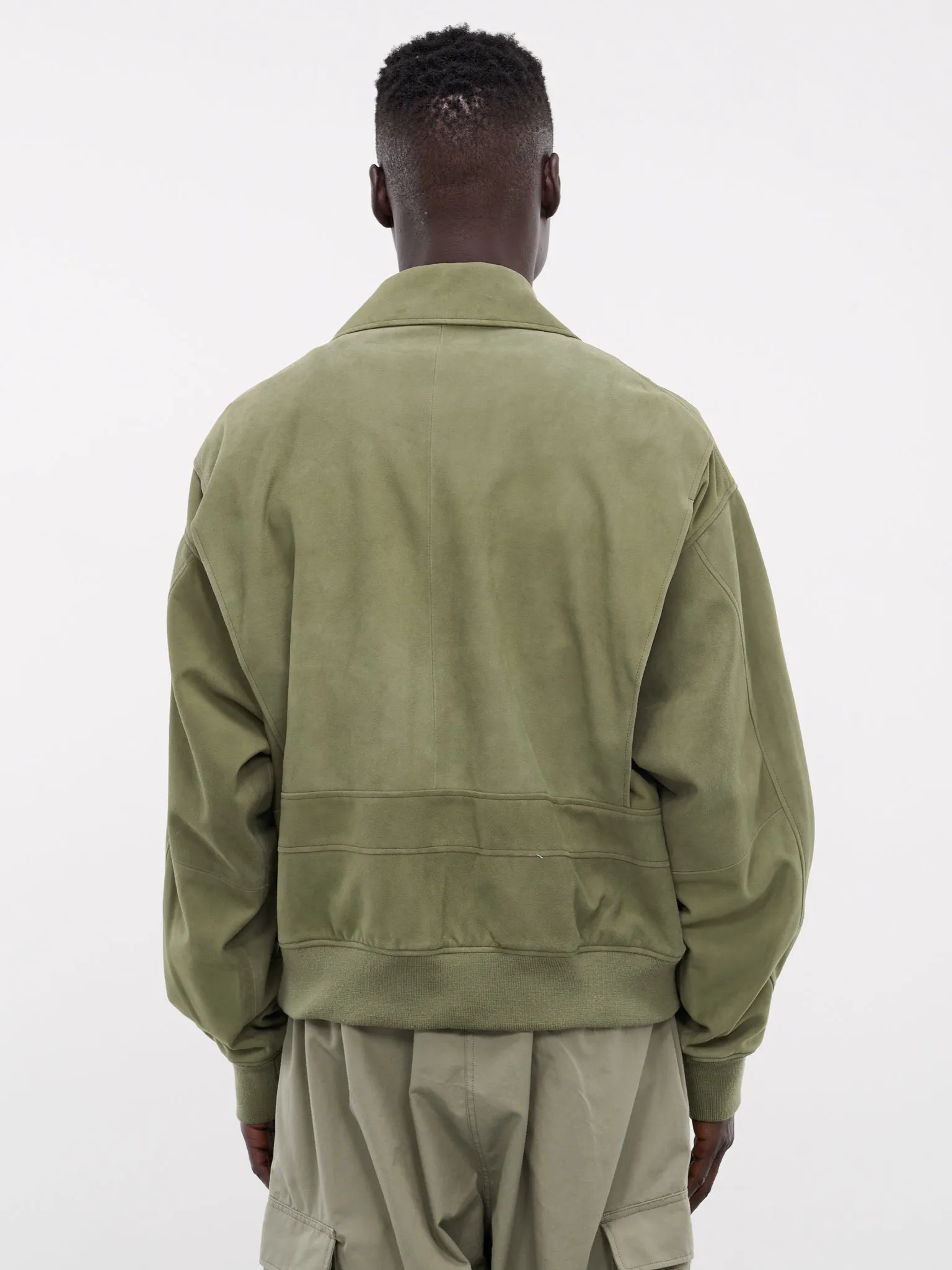 Suede Blouson (AT-LB001-AW7-KHAKI)