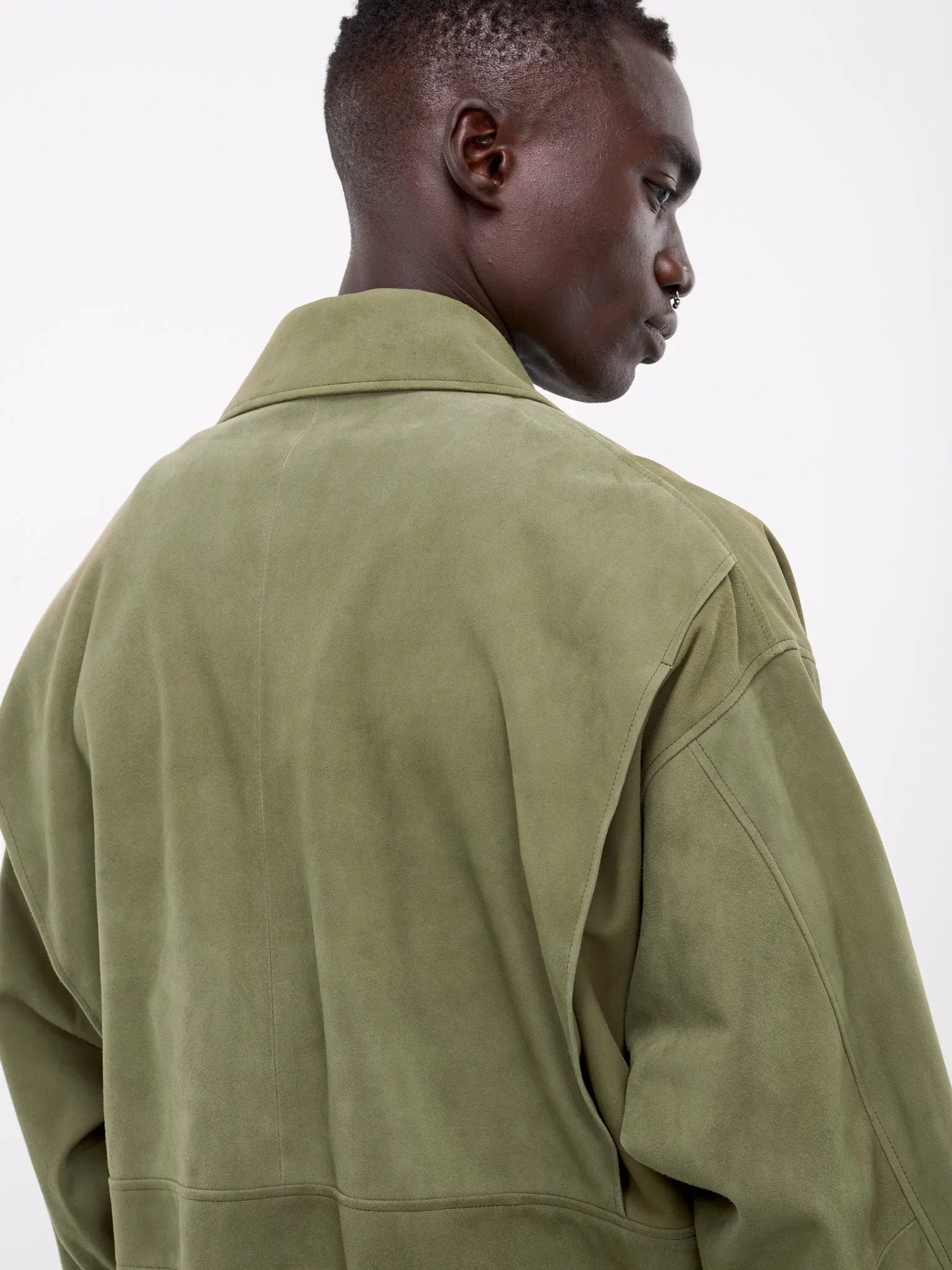 Suede Blouson (AT-LB001-AW7-KHAKI)