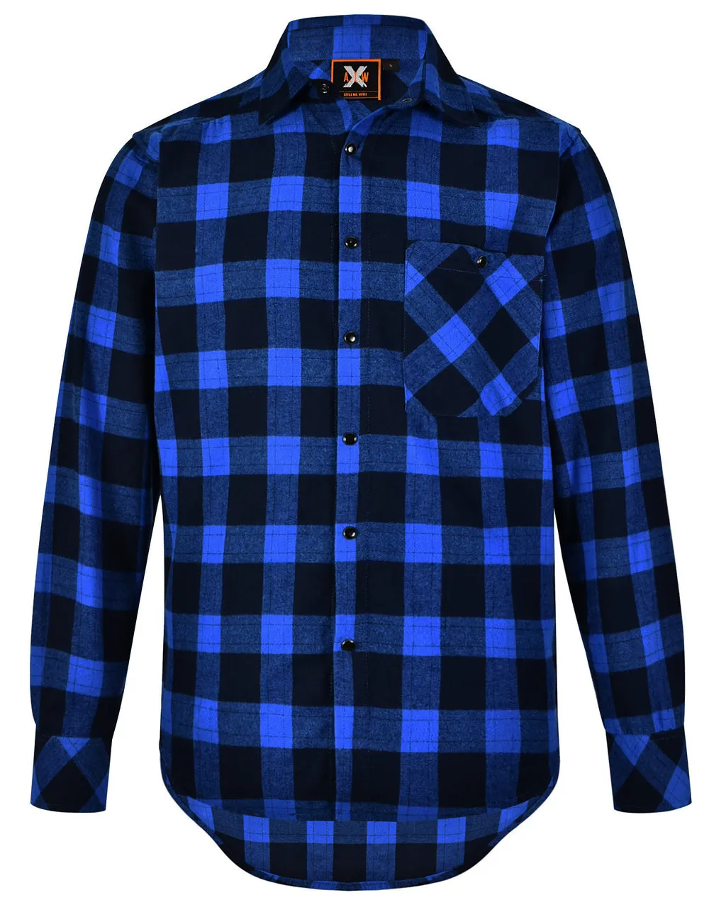 Unisex Classic Flannel Plaid Long Sleeve Shirt - WT11