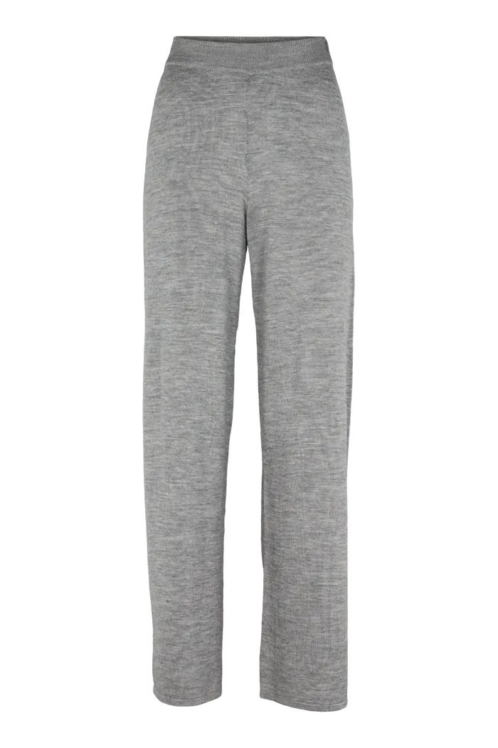 Vera Wide Pants - Light Grey Mel.