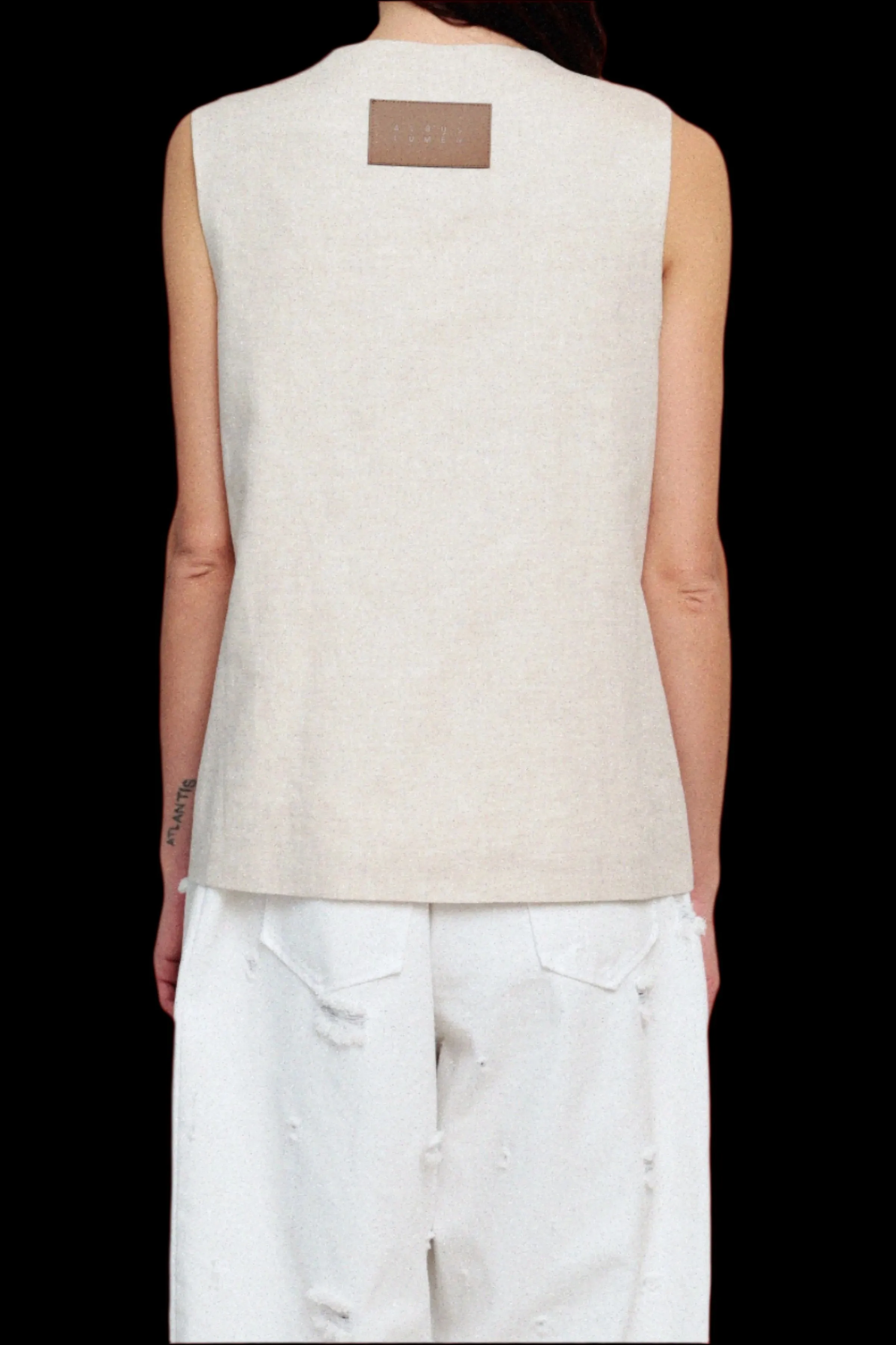 Vest I  - Natural Linen - UNISEX $410