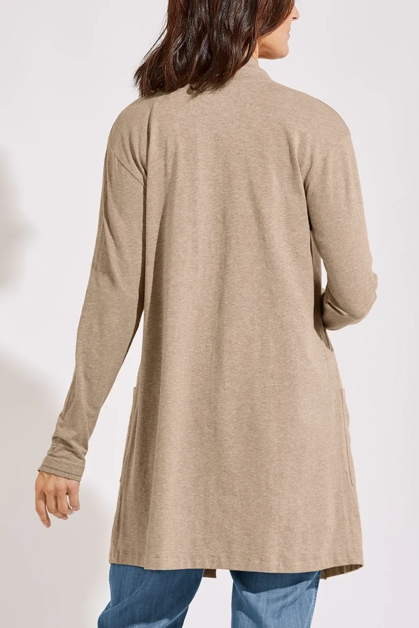 Women's Corbella Cardigan  |  Dark Taupe Heather