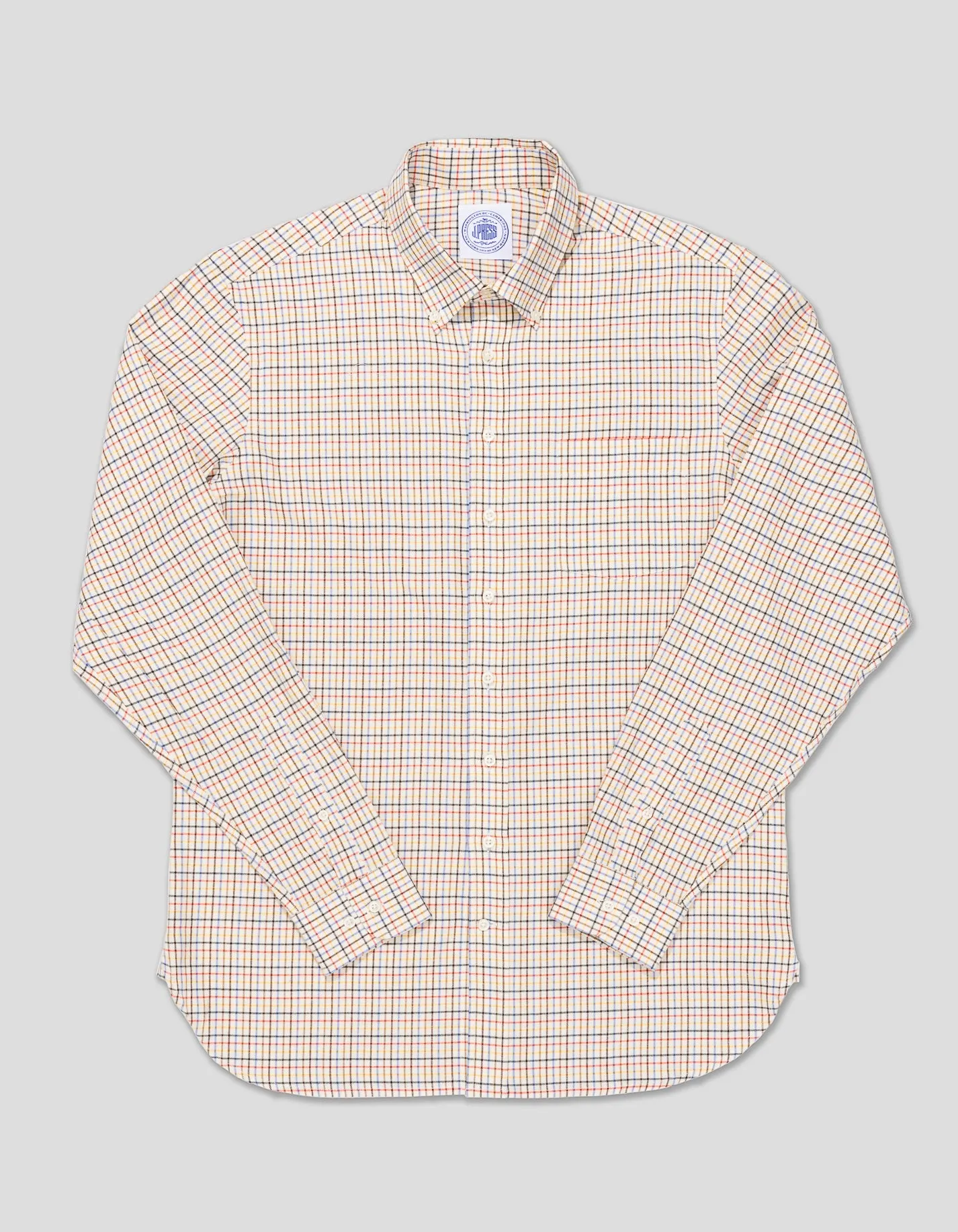 YELLOW MULTI TATTERSALL SPORT SHIRT