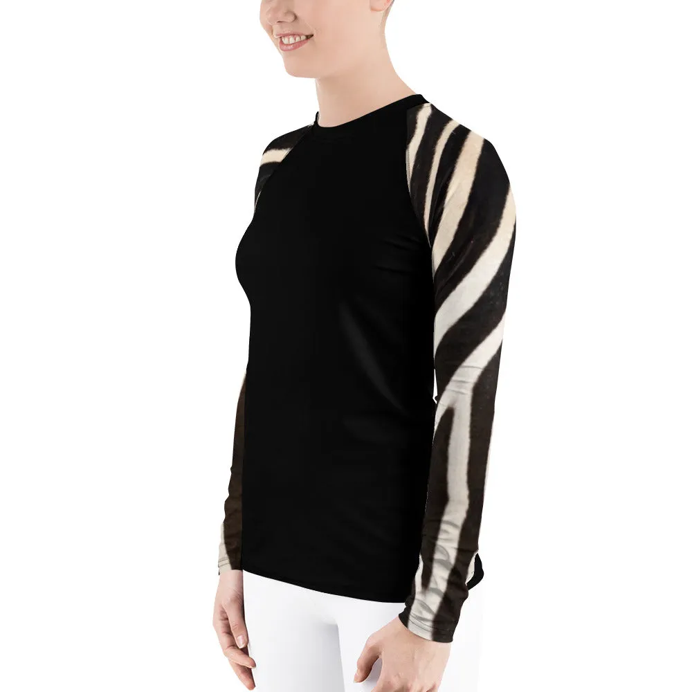 Zebra Long Sleeve Tops